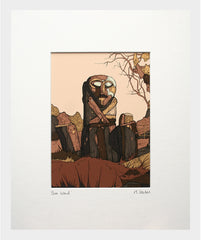 Boa Island-16 x 11.5-Small Flat White Frame