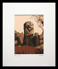 Boa Island-16 x 11.5-Small Flat Black Frame