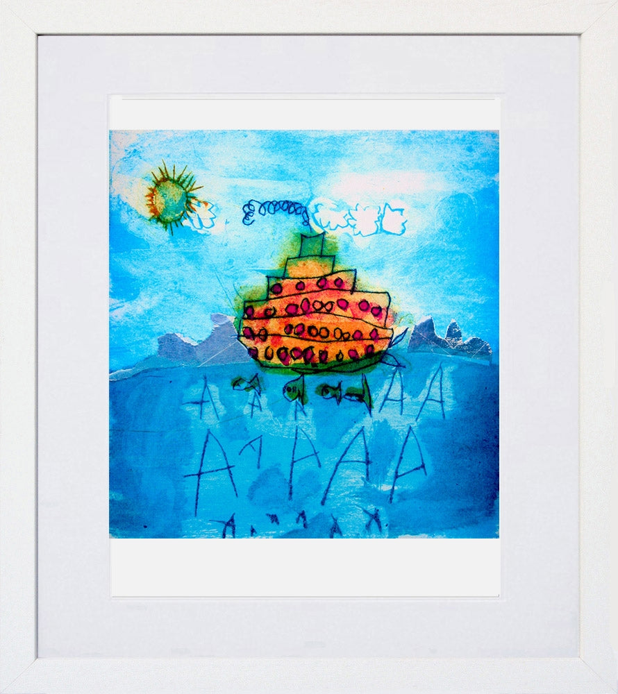 Boat White Frame