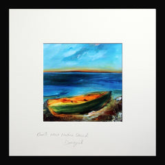 Print - Boat Near Narin Beach, Donegal Black Frame