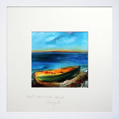 Print - Boat Near Narin Beach, Donegal White Frame