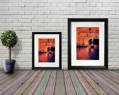 Print - Boats And Cranes