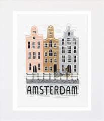 Bon Voyage Amsterdam Unframed