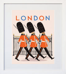 Bon Voyage London White Frame