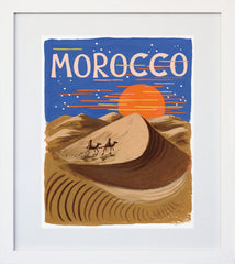 Bon Voyage Morocco White Frame