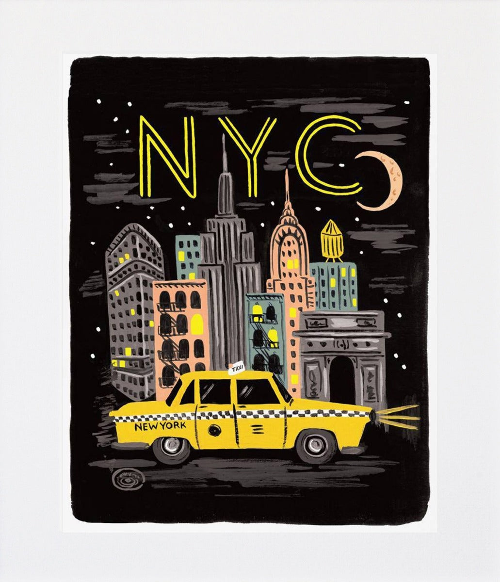 Bon Voyage New York Unframed