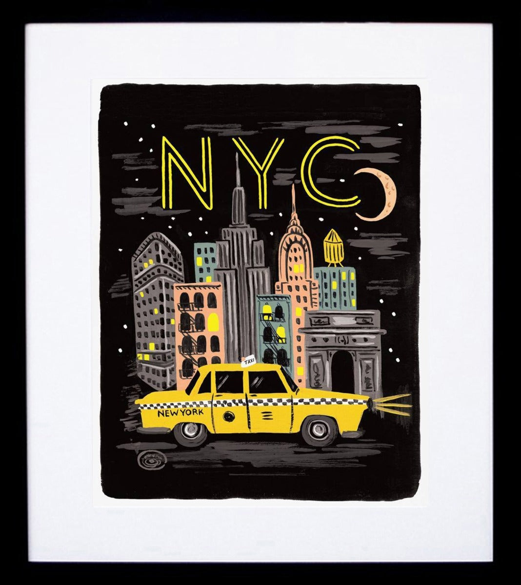 Bon Voyage New York Framed