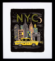 Bon Voyage New York Framed