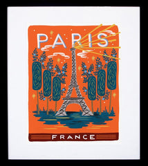 Bon Voyage Paris Frame Black