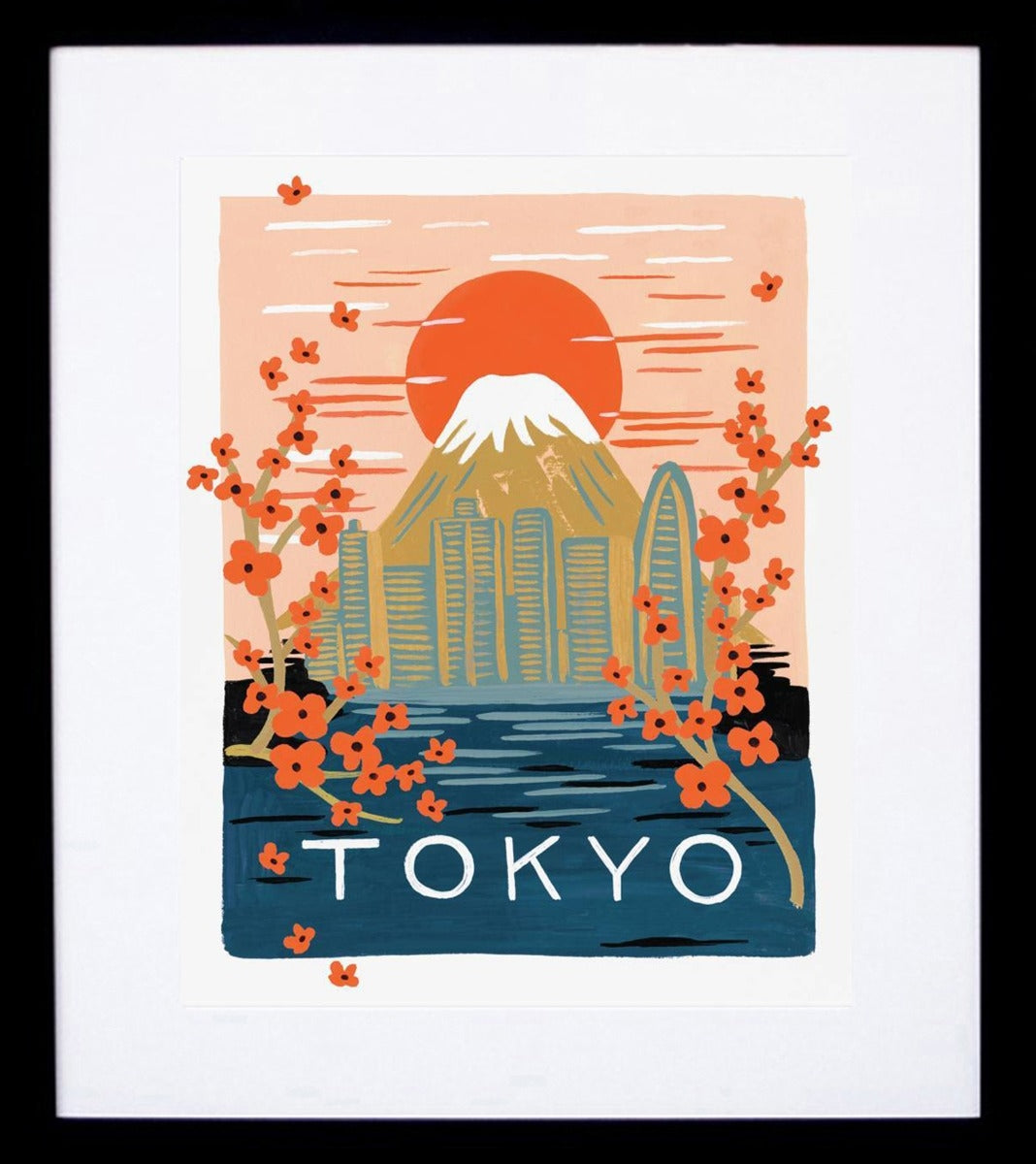 Bon Voyage Tokyo Framed