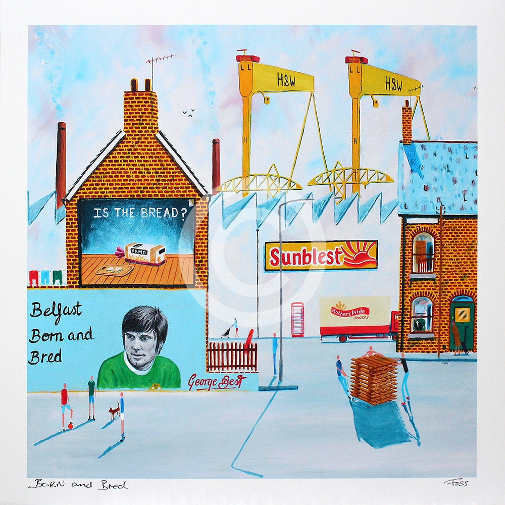 Print - Born And Bred-40 x 40-Unframed