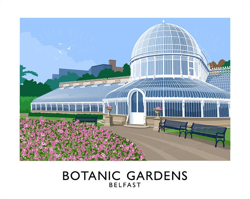 Belfast - Botanic Gardens Unframed 70x50