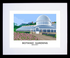 Belfast - Botanic Gardens Frame Black 40x30withmount