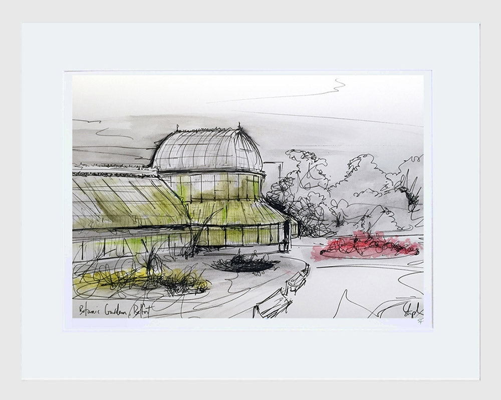Sketchbook on Paper - Botanic Gardens White Frame