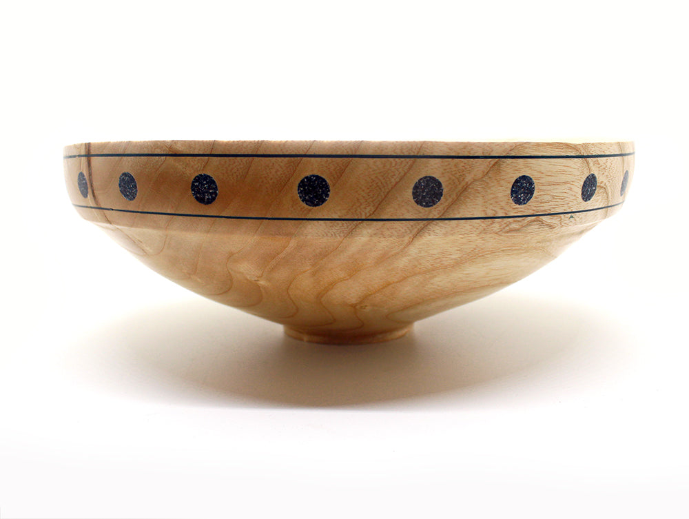 Bowl - Ash With Corian Inlay Bowl 13a