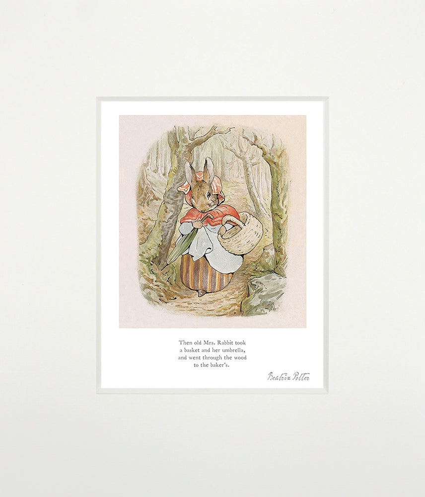 Peter Rabbit - Mrs Rabbit Took Her Basket - Unframed