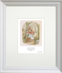 Peter Rabbit - Mrs Rabbit Took Her Basket - White Scoop Frame