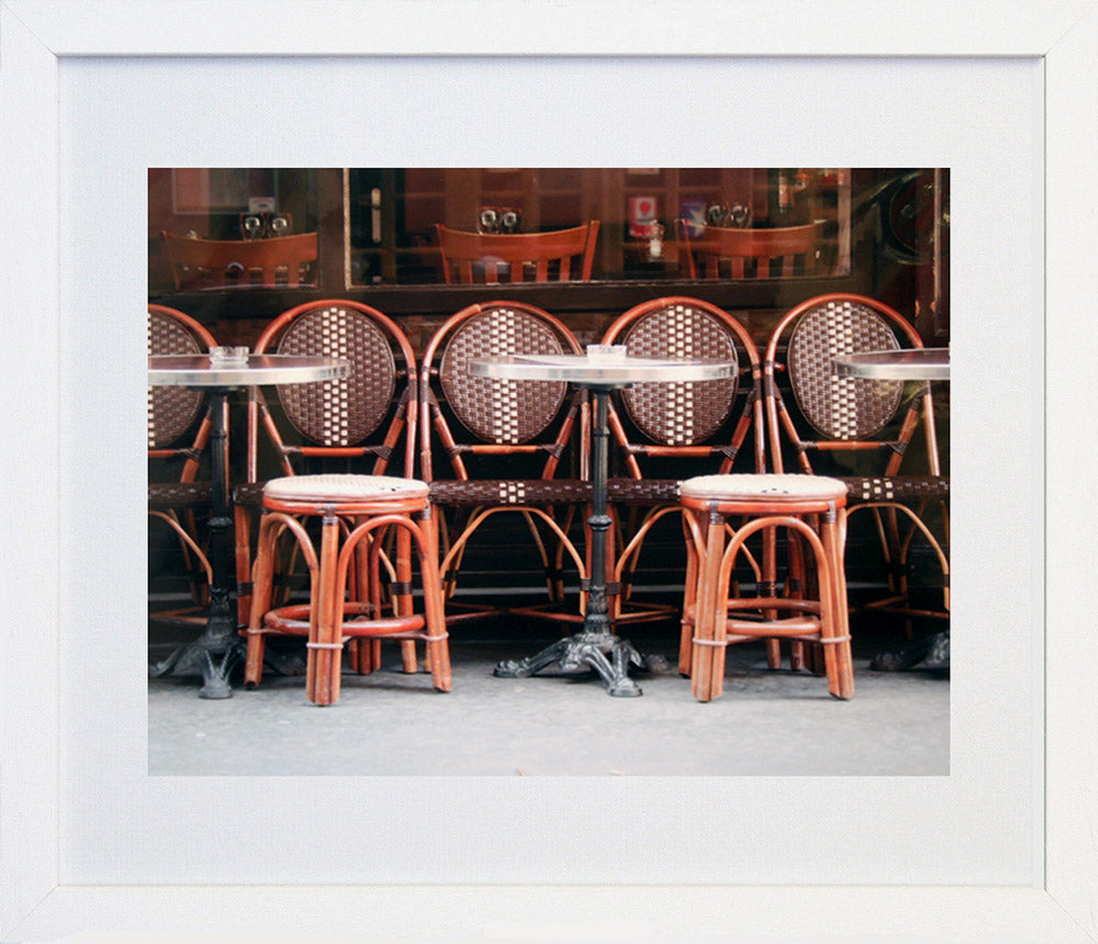 Paris In Brown - Vespa Scooter Frame White