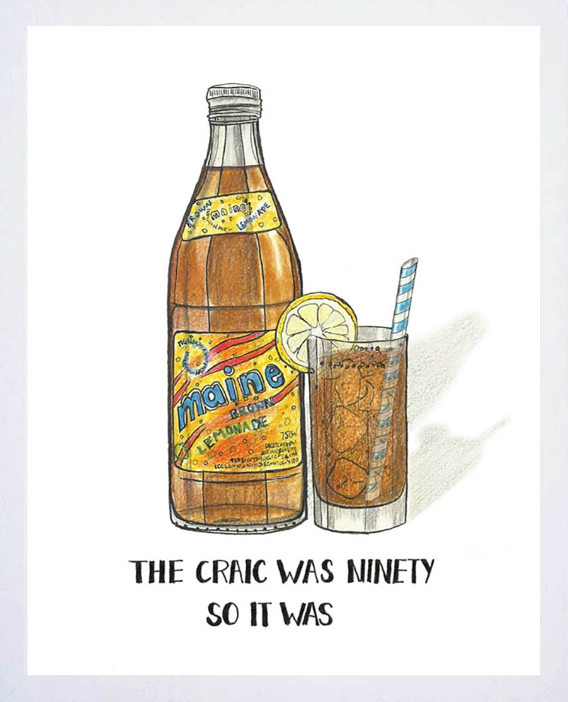 Drinks - Brown Lemonade-50 x 70-White Box Frame