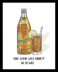 Drinks - Brown Lemonade 50 x 70 Black frame