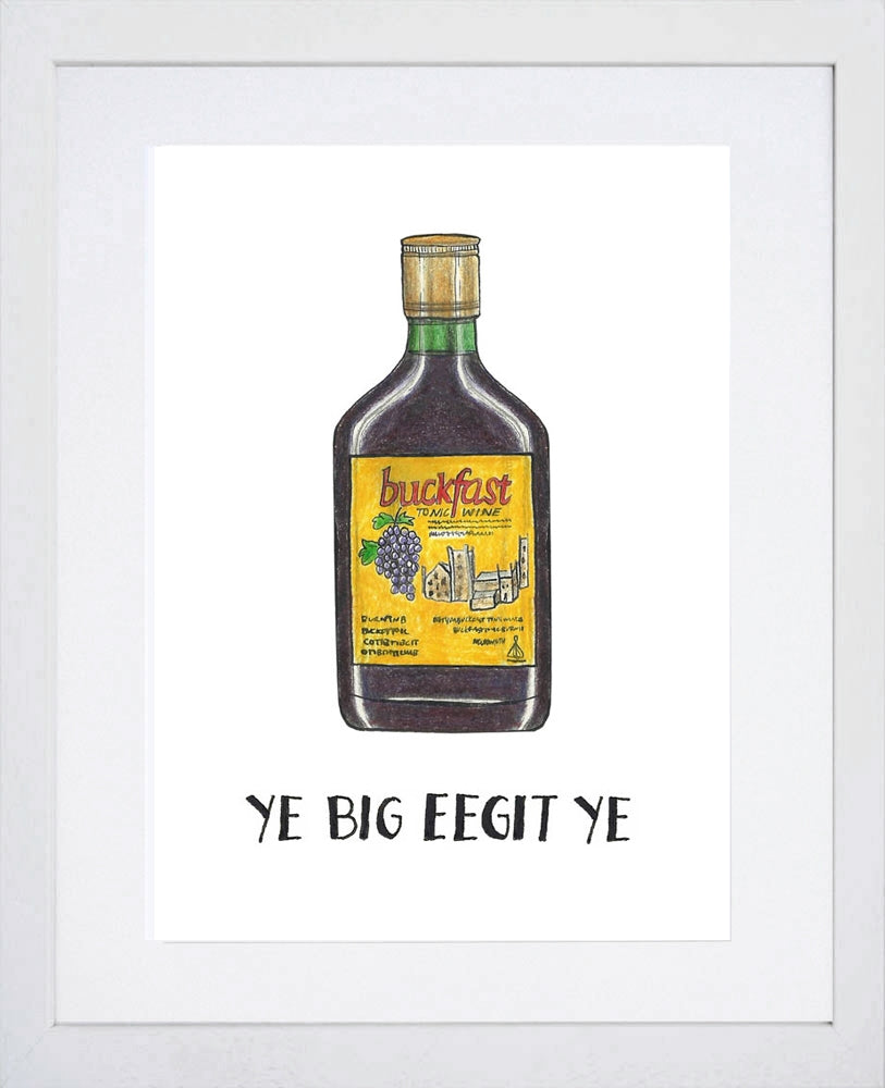 Drinks - Buckfast-21 x 29.5 -White Box Frame