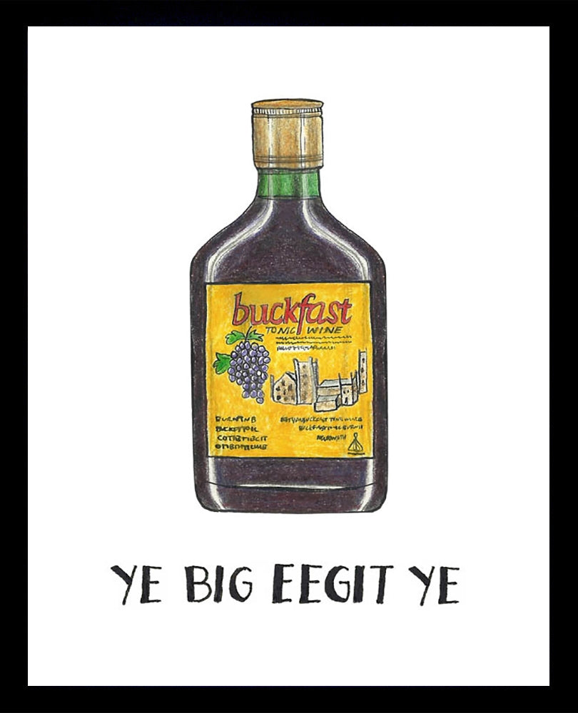 Drinks - Buckfast 50 x 70 Black frame
