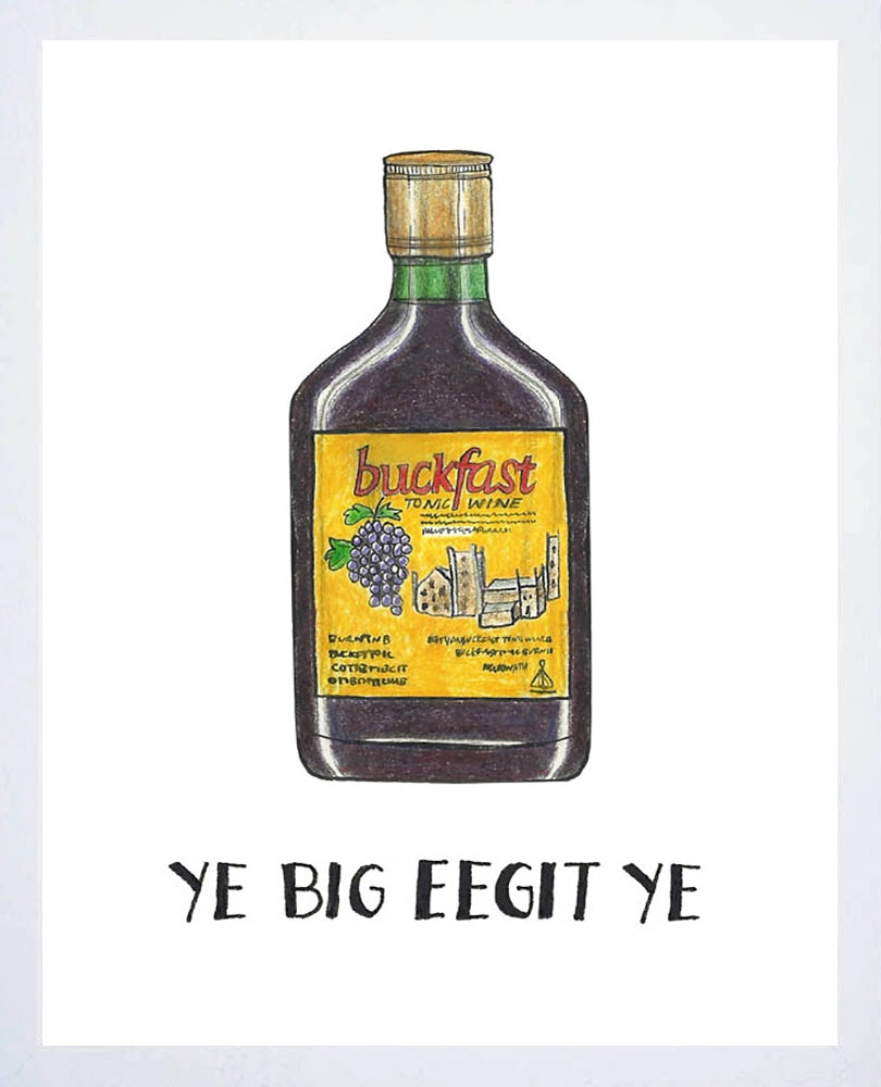 Drinks - Buckfast-50 x 70-White Box Frame