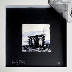 Memories - Building Titanic Framed 10x10