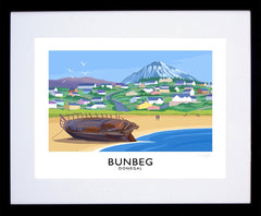 Co Donegal - Bunbeg-40 x 30-Black Box Frame (With Mount)