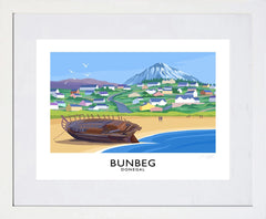 Co Donegal - Bunbeg-40 x 30-White Box Frame (With Mount)