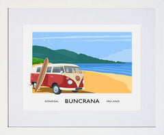 Co Donegal - Buncrana Frame White 40x30 With Mount