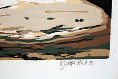 Linocut Print - Burren Cottage, Co Clare 1995 Artist Proof