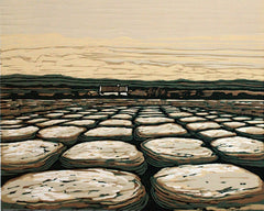 Linocut Print - Burren Cottage, Co Clare 1995 Artist Proof