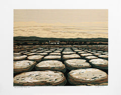 Linocut Print - Burren Cottage, Co Clare 1995 Artist Proof Unframed