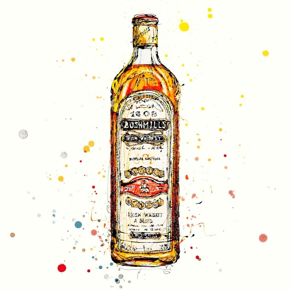 Print Open Edition Drinks - Bushmills Irish Whiskey-30 x 30-Unframed