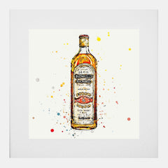 Print Open Edition Drinks - Bushmills Irish Whiskey-30 x 30-White Box Frame (With Mount)