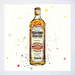 Print Open Edition Drinks - Bushmills Irish Whiskey-30 x 30-White Box Frame (No Mount)