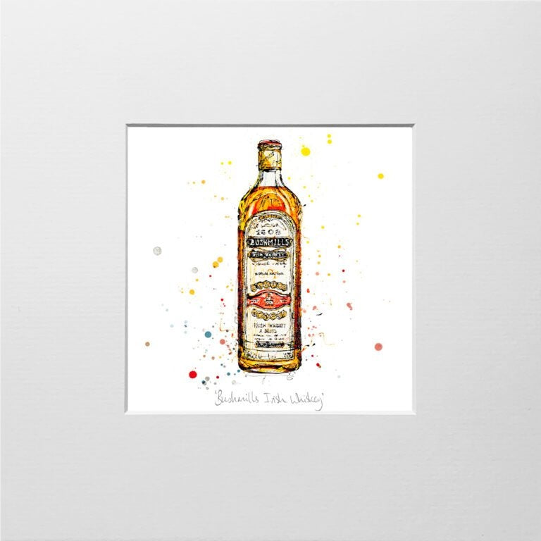 Print Open Edition Drinks - Bushmills Irish Whiskey-12 x 12-Unframed
