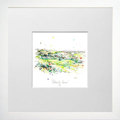 Print Open Edition Landscapes - Royal Portrush Calamity Corner-12 x 12-Small Flat White Frame