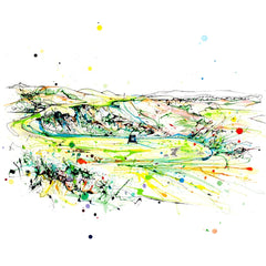 Print Open Edition Landscapes - Royal Portrush Calamity Corner-30 x 30-Unframed