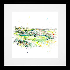 Print Open Edition Landscapes - Royal Portrush Calamity Corner-30 x 30-Black Box Frame (With Mount)