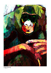 Ape Series - Calculating Unframed