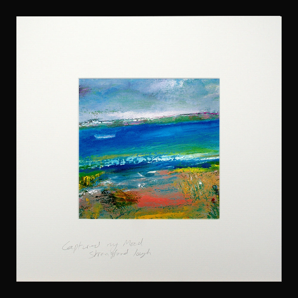 Print - Capturing My Mood, Strangford Lough Black Frame