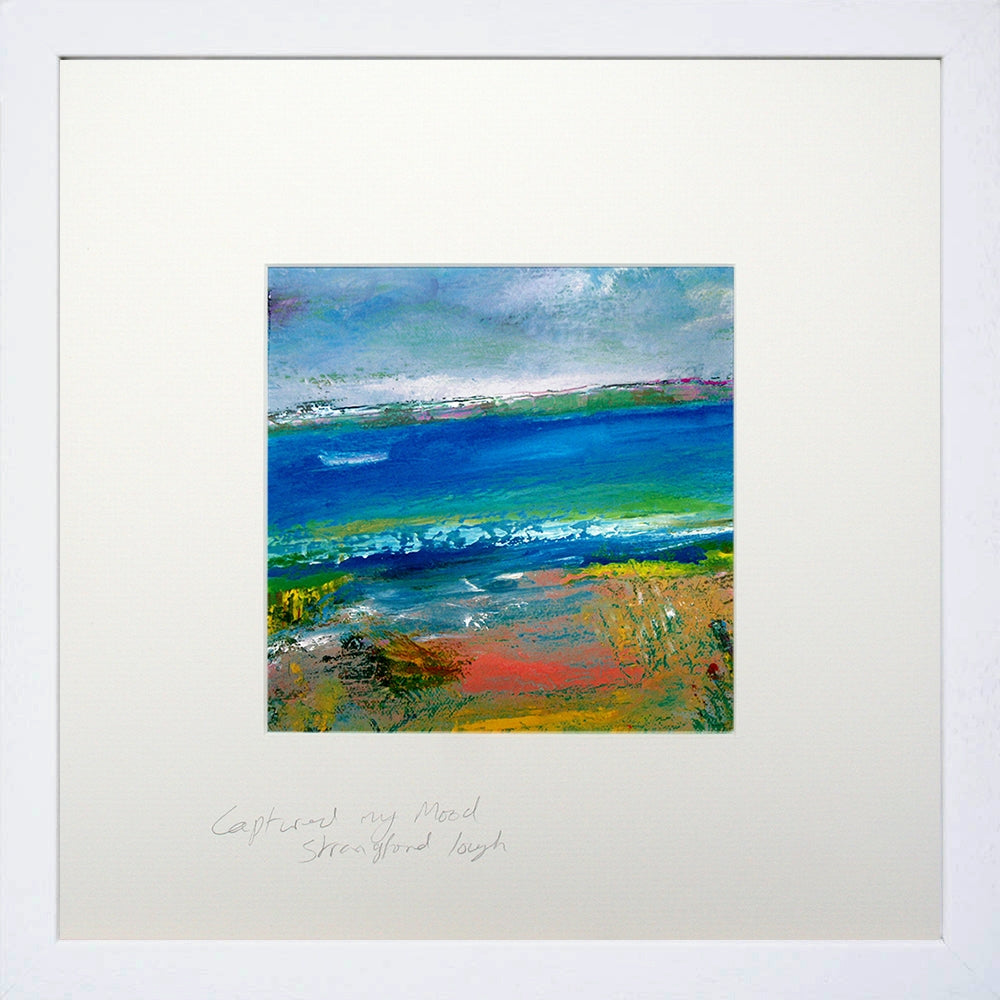 Print - Capturing My Mood, Strangford Lough White Frame