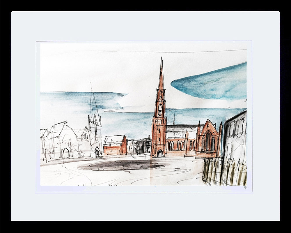 Sketchbook on Paper - Carlisle Circus Framed