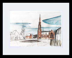 Sketchbook on Paper - Carlisle Circus Framed