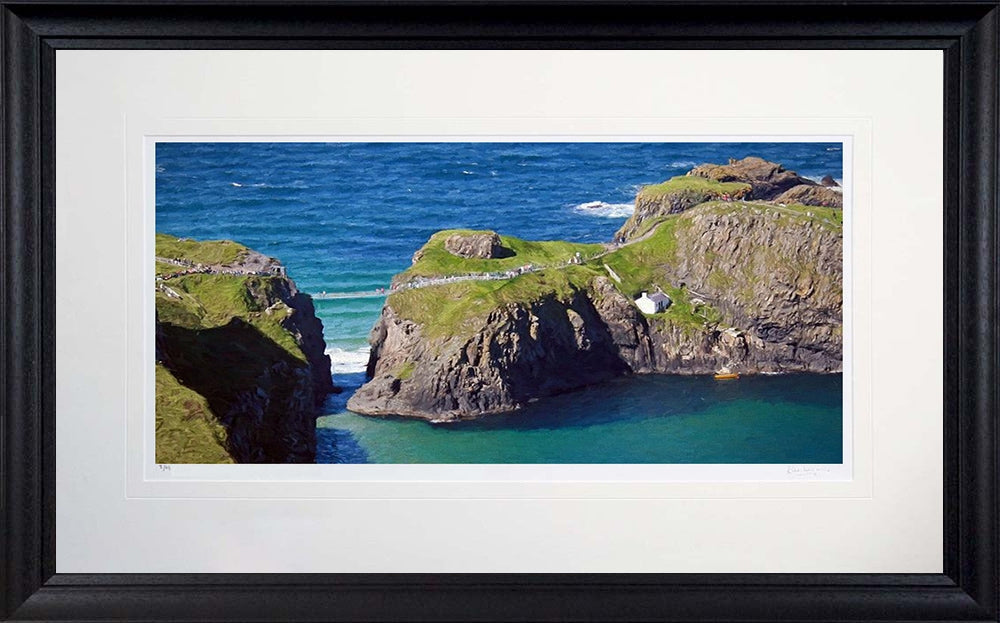 Co Antrim - Carrick A Rede Frame Black Moulded 71X45