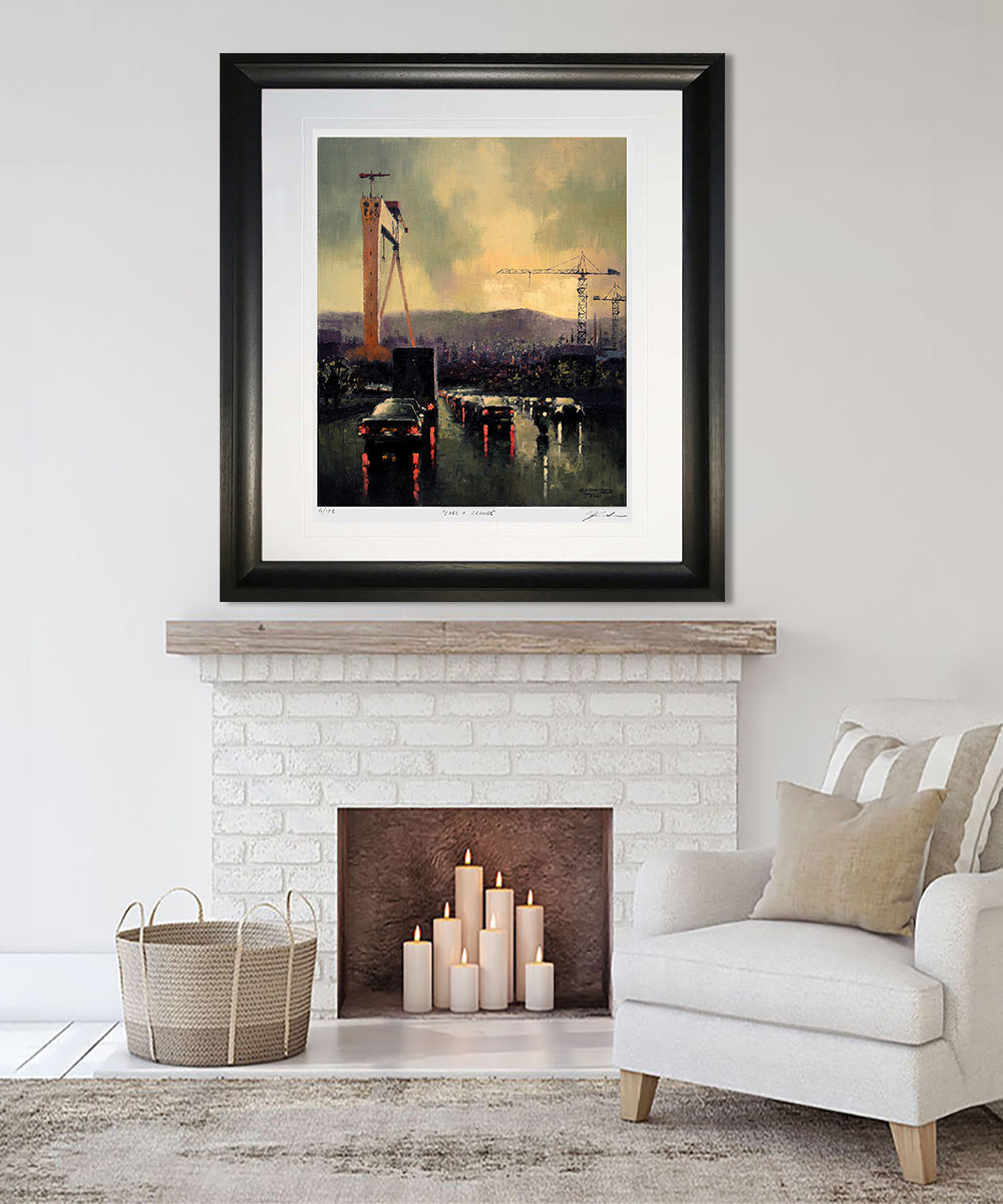 Print - Cars And Cranes