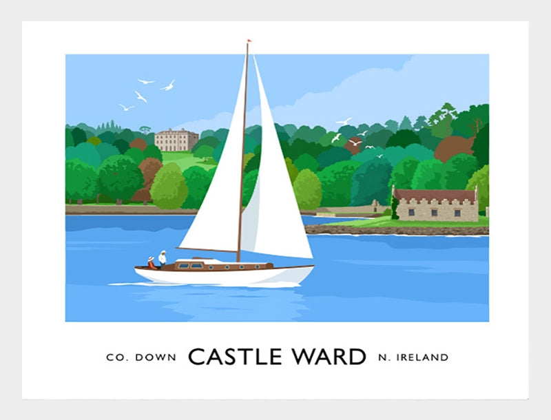 Co Down - Castleward Frame White 70x50