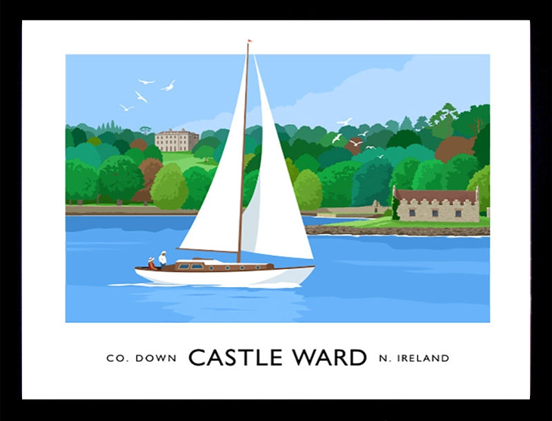 Co Down - Castleward Frame Black 40x30 No Mount